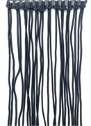 шнурки резинка 12 шт в уп. А4 черн 1053836246